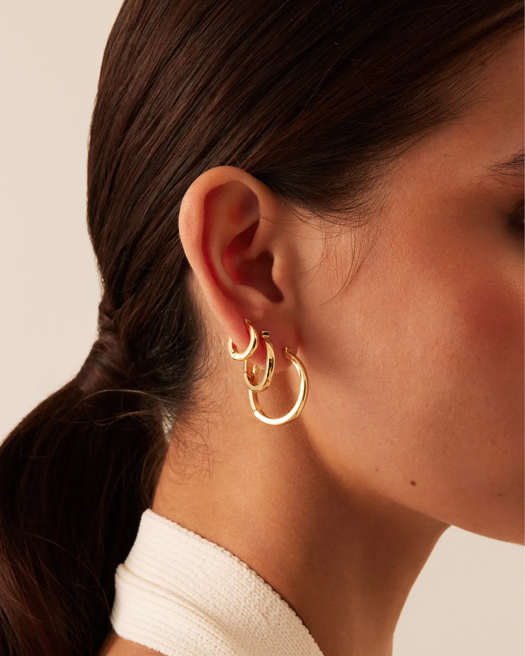 ADELINE EARRING 3 PACK - GOLD PLATED 18K