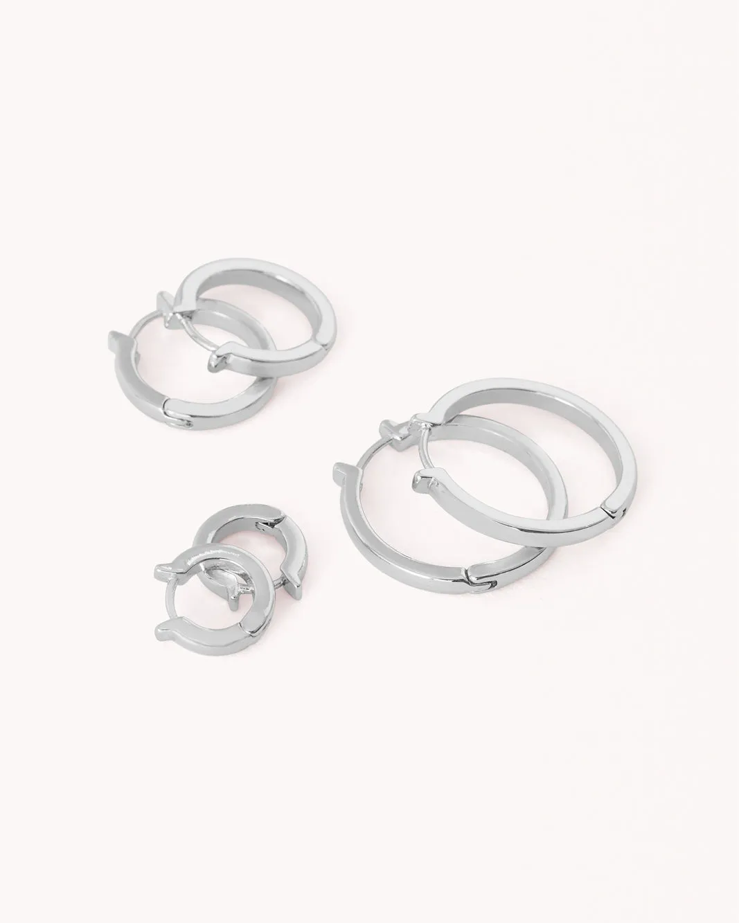 ADELINE EARRING 3 PACK - STERLING SILVER