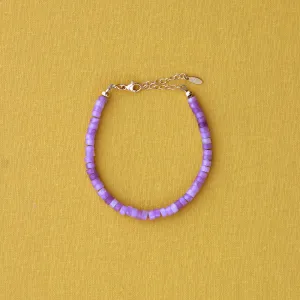 Amethyst Gemstone Heishi Bracelet