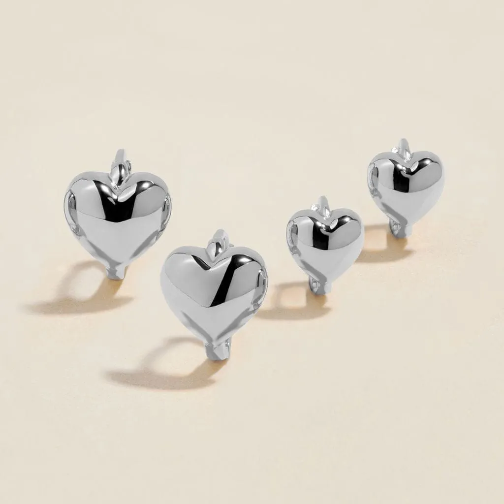 Bae Boo heart huggie earring set