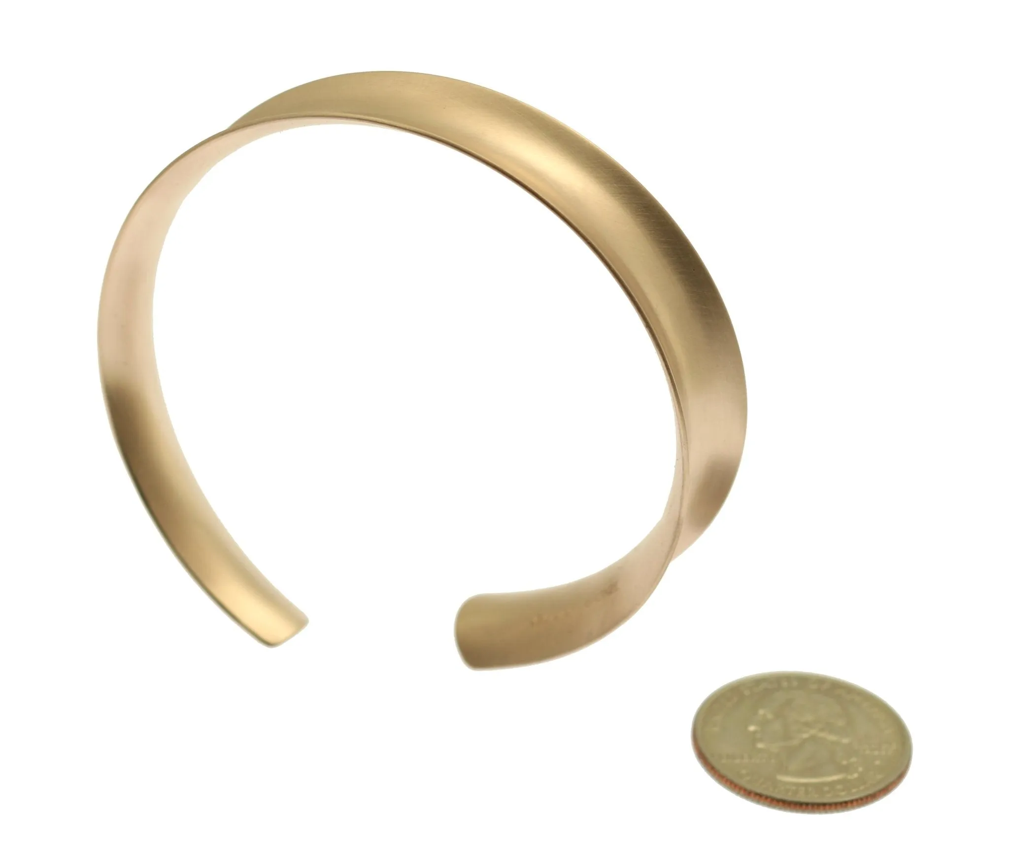 Brushed Bronze Anticlastic Bangle Bracelet