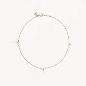 By Charlotte Grow with Grace Pearl Anklet, Silver