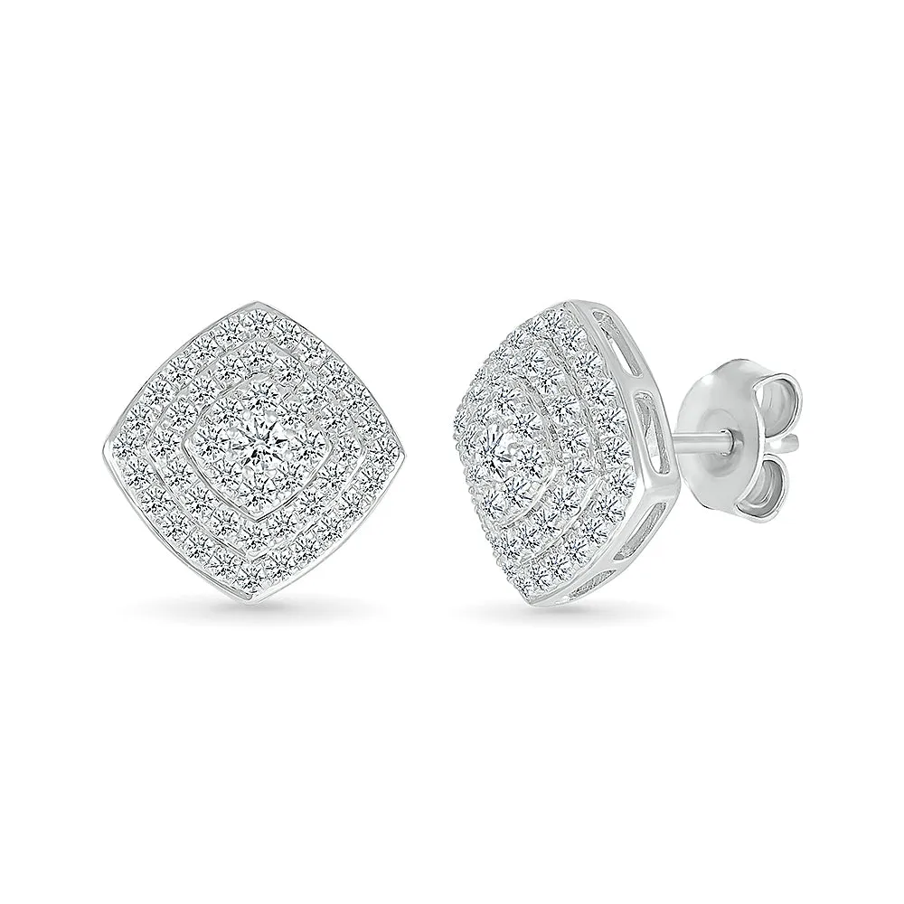 Classic Diamond Stud Earrings