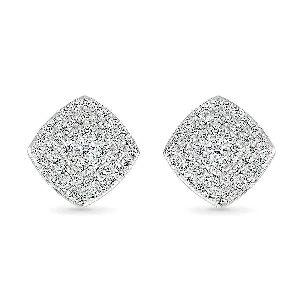 Classic Diamond Stud Earrings