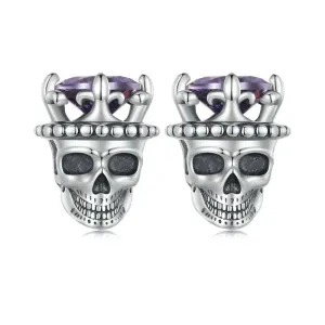 Classic King of Skull Stud Earrings