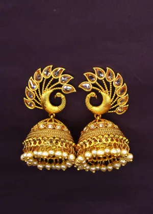 CLASSIC PEACOCK JHUMKI