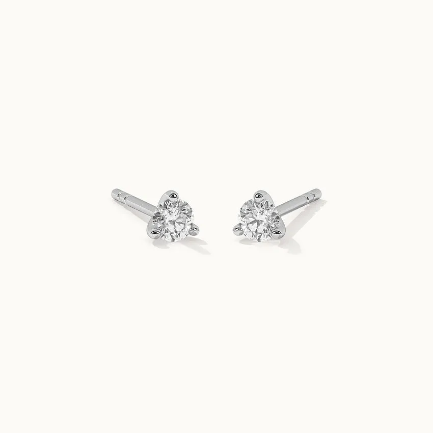 Classic Small Solitaire Earrings