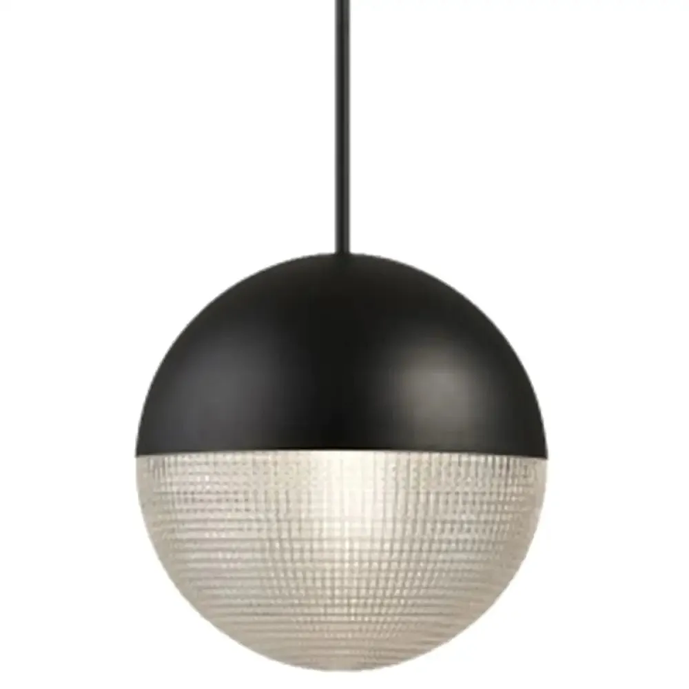 Contemporary Hemispherical Glass Pendant Light with Frosted Metal Lamp Body - Ideal for Aisle Bar, 1-Light Hanging Lamp