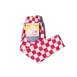 Cookman Chef Pants Kids - Checker : Pink