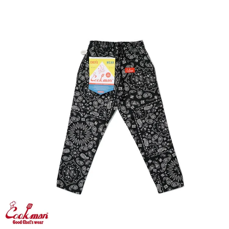 Cookman Chef Pants Kids - Paisley : Black