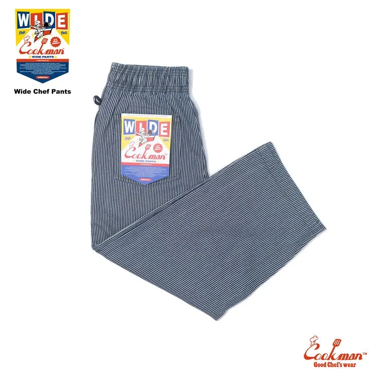 Cookman Wide Chef Pants - Hickory : Navy