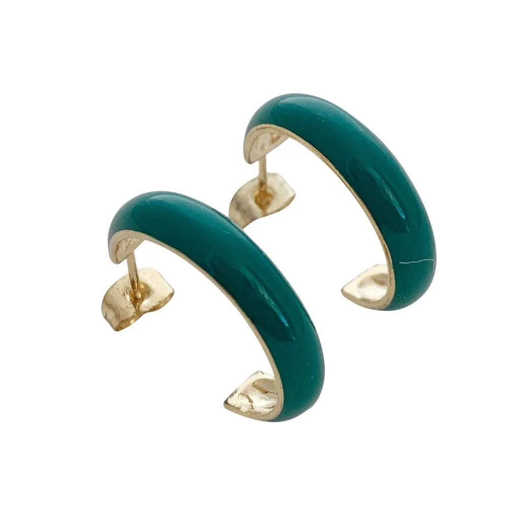 Daphne Enamel Hoops