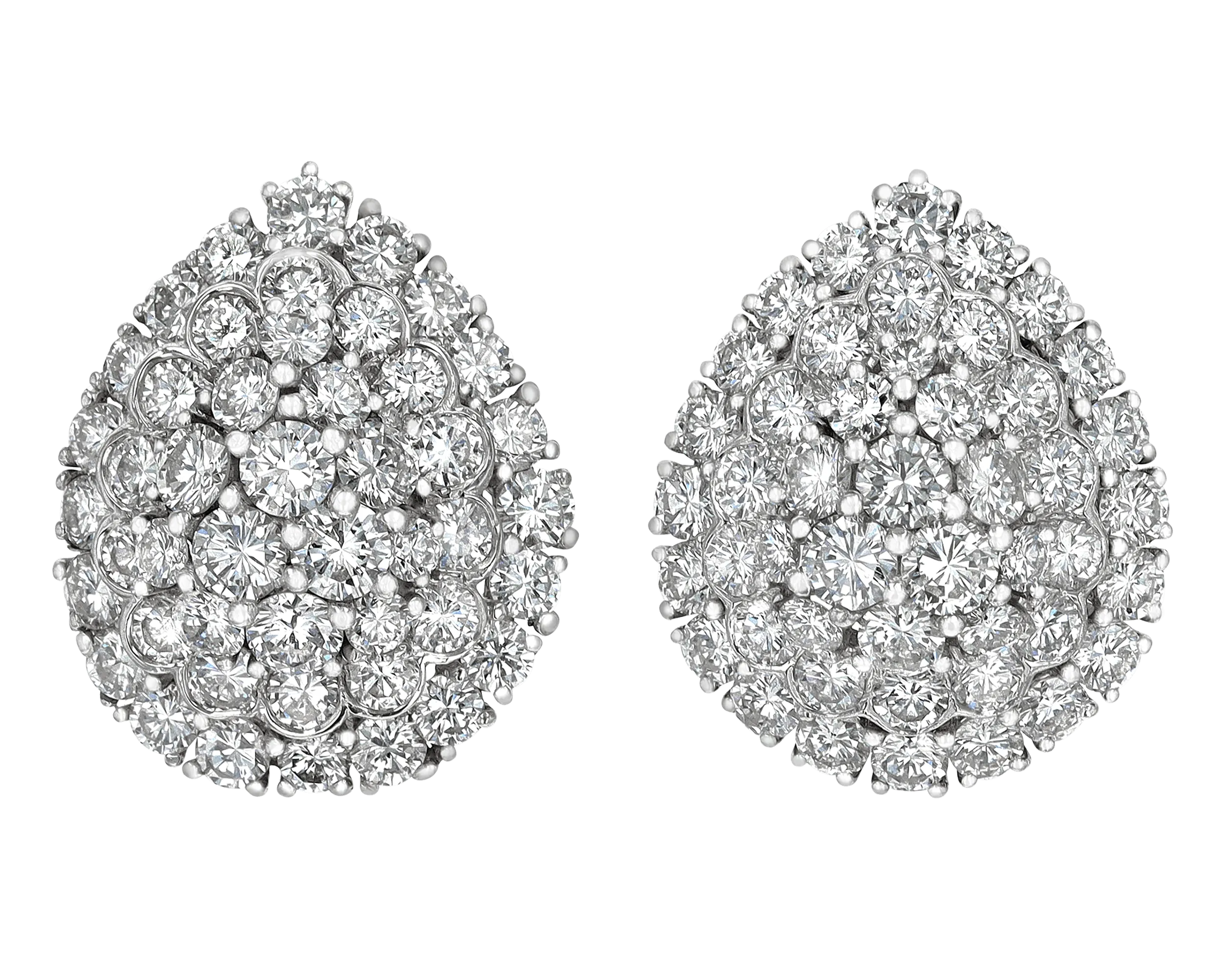 David Webb Diamond Earrings, 15.00 Carats