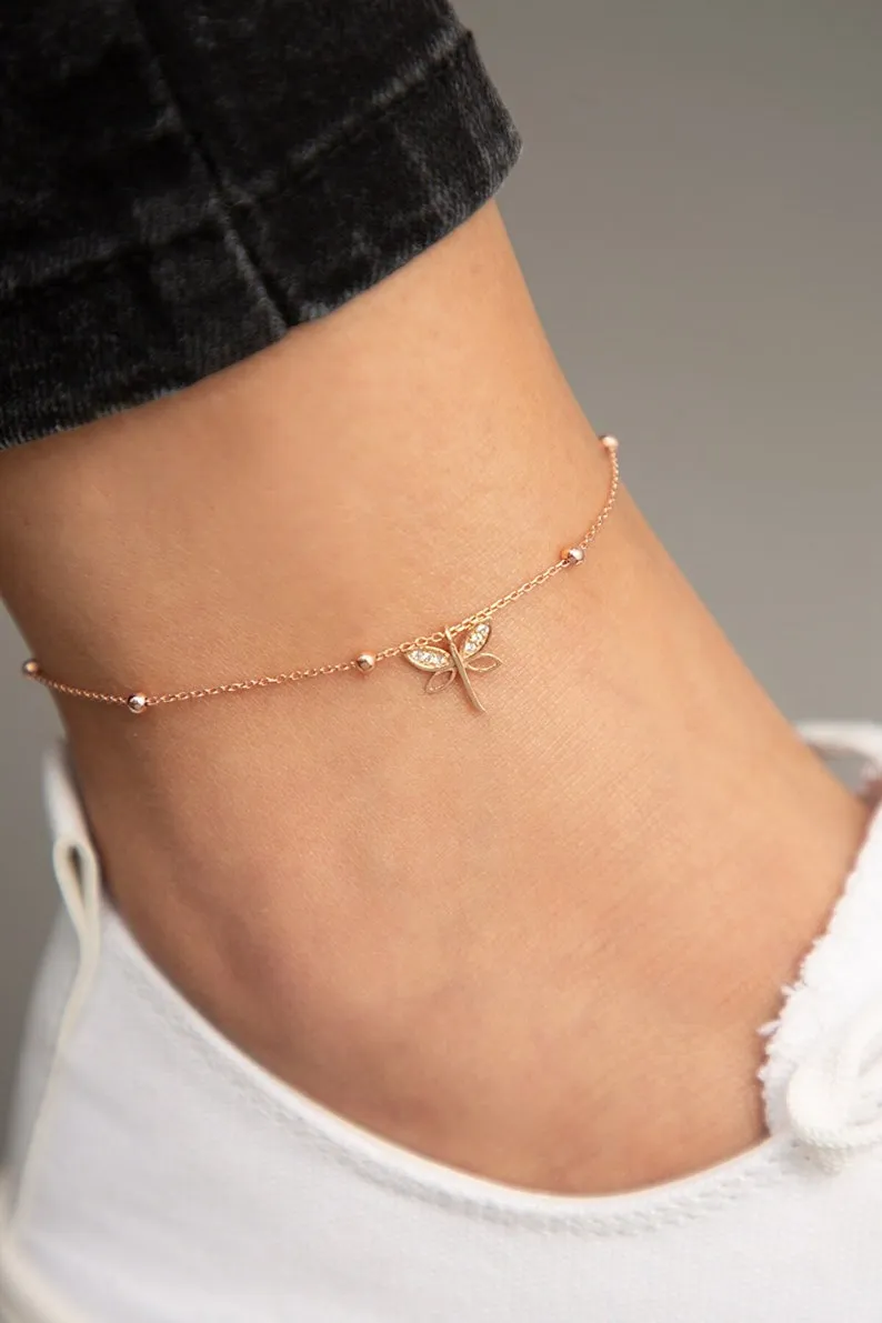 Dragonfly Anklet