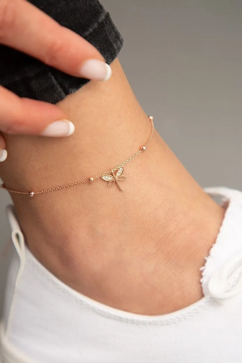 Dragonfly Anklet