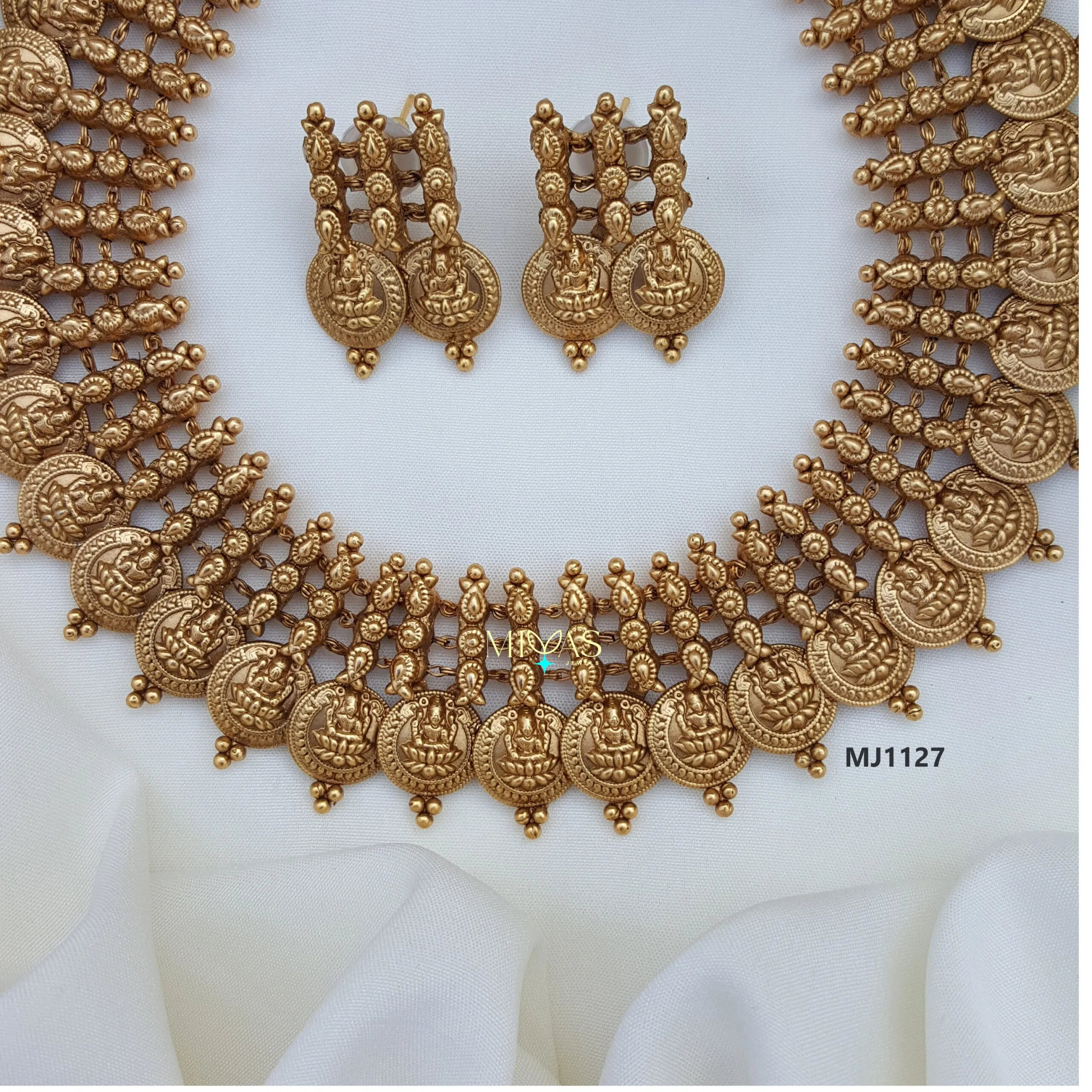 Elegant Lakshmi Coin Necklace