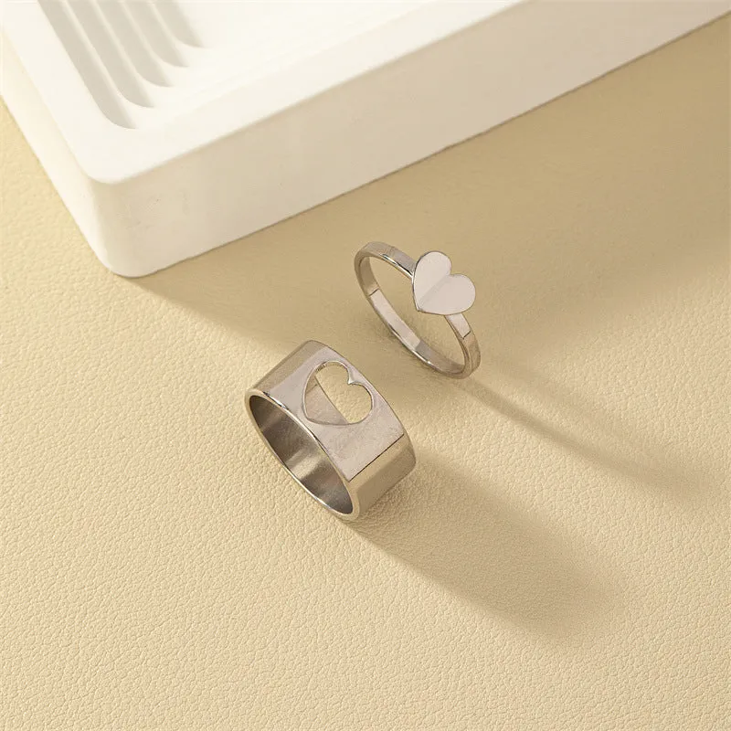 Exquisite European and American Love Rings Set - Vienna Verve Collection