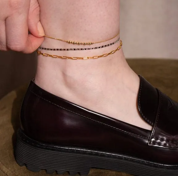 Fiona Silver Anklet