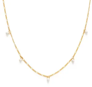 Five Graces Pearl Necklace Gold