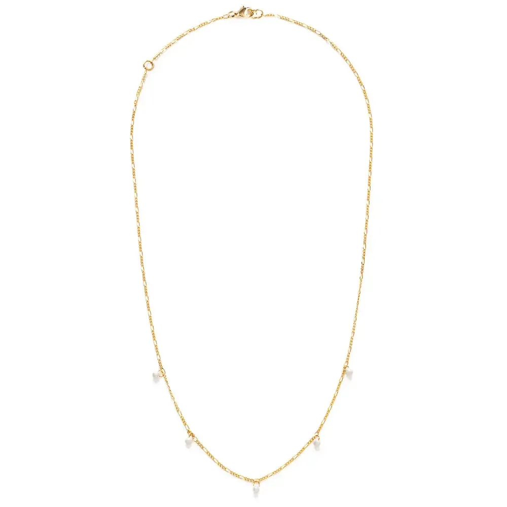 Five Graces Pearl Necklace Gold