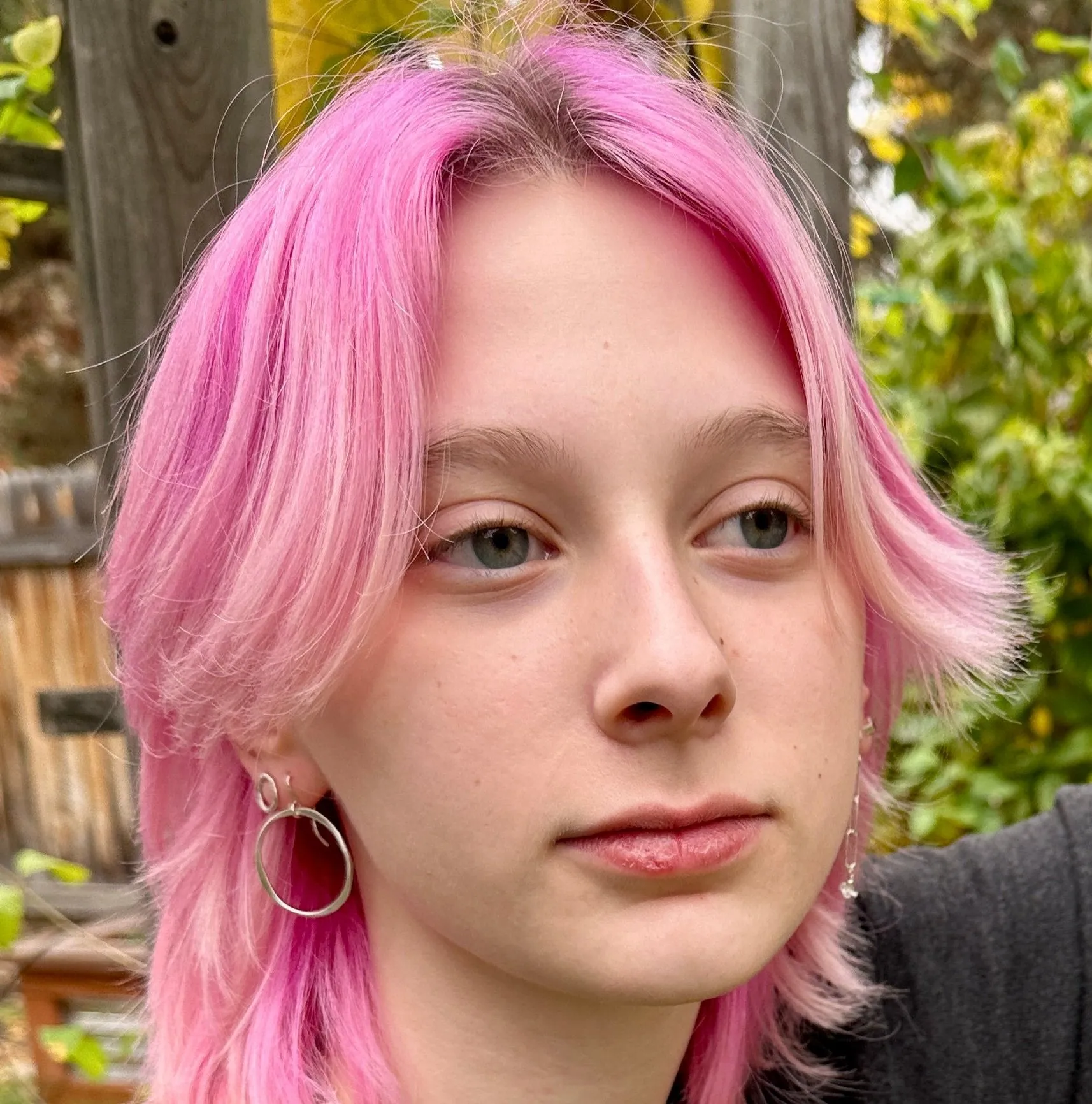 Flattened Hoop Earrings in Three Sizes