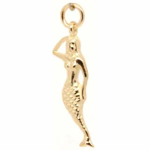 Gold Mermaid Charm