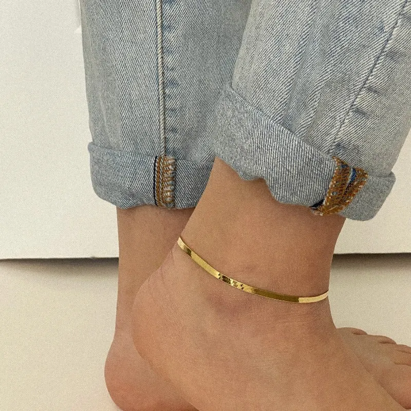 Herringbone Anklet