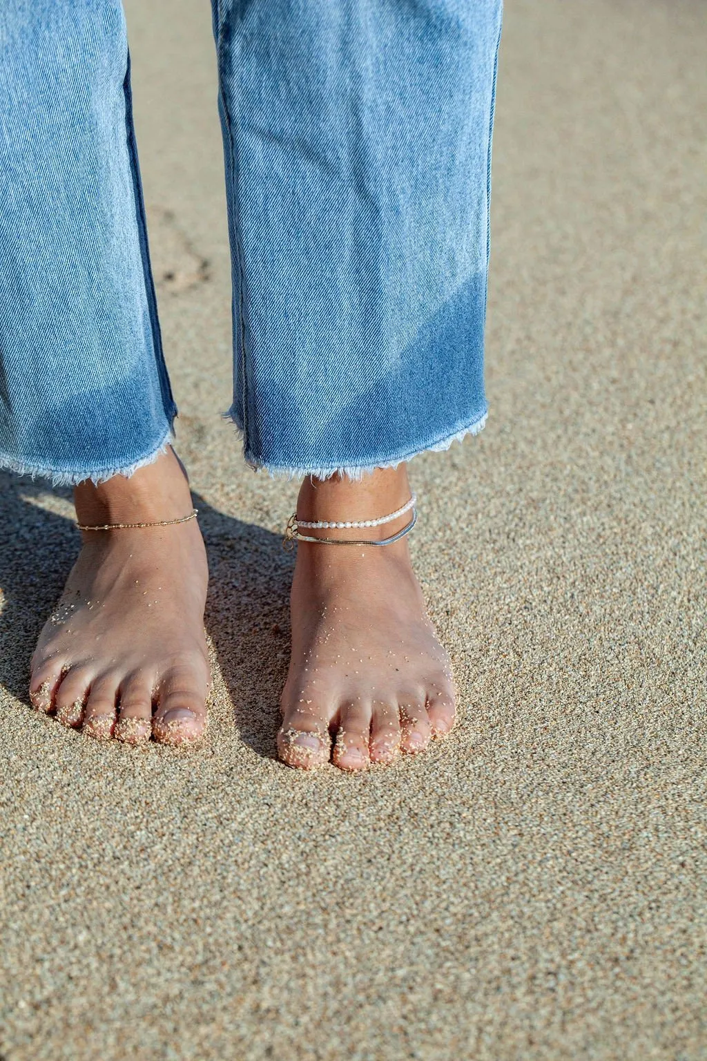 Herringbone Chain Anklet - Konani