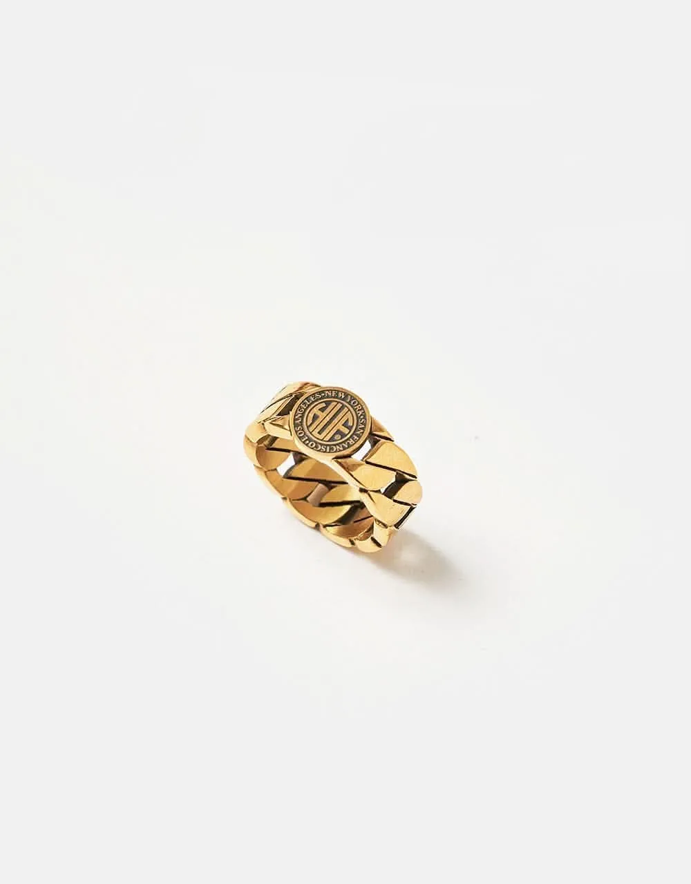 HUF Regional Cuban Link Ring - Gold