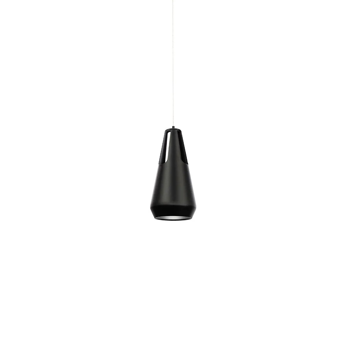 Ingot 10 in. LED Pendant Light Black Finish