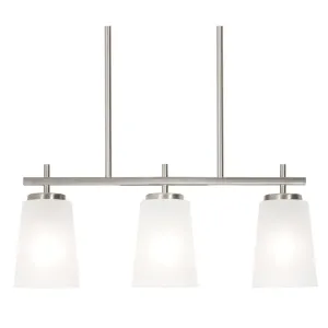 Joanna 23 in. 3 Lights Pendant Light Satin Nickel Finish