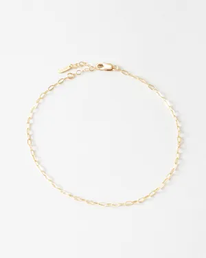 Mini Paperclip Chain Anklet