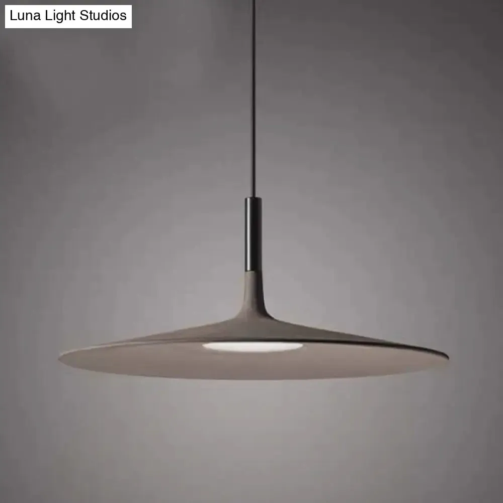 Minimalistic LED Hanging Pendant Light with Flying Saucer Design - Ideal for Restaurant Ceilings