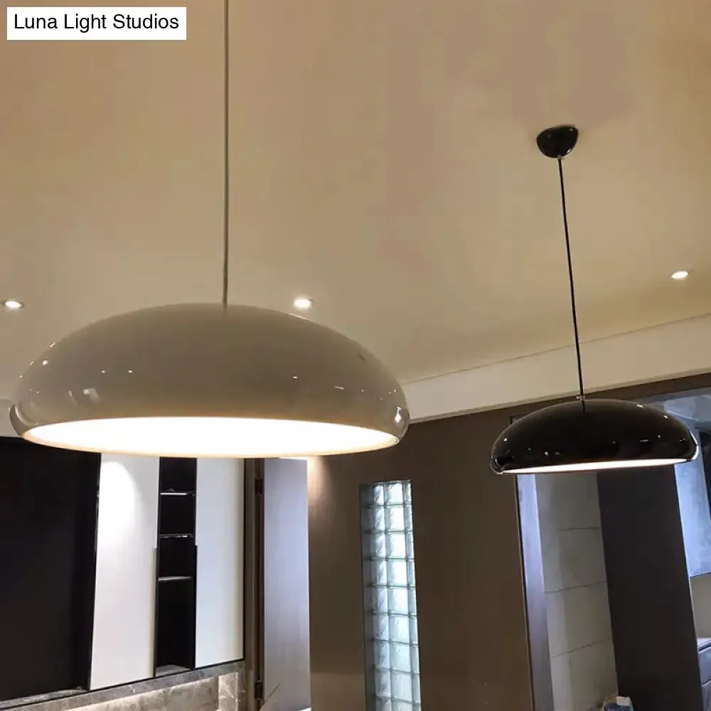 Modern Metal Pendant Light with Bowl Shade for Dining Room