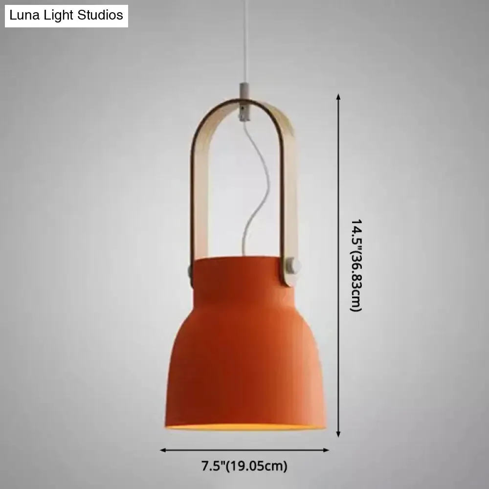 Nordic Modern Metal Pendant Lamp - 1-Light Upside Down Trifle Style for Restaurants