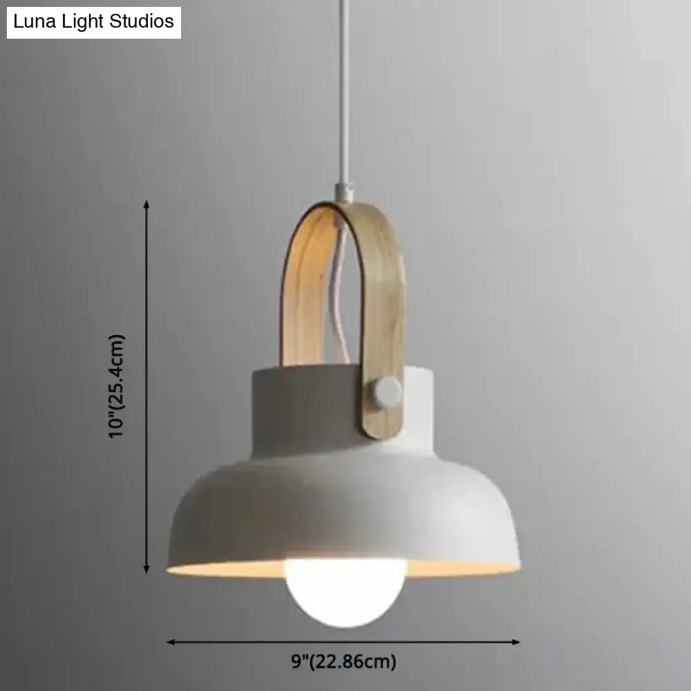 Nordic Modern Metal Pendant Lamp - 1-Light Upside Down Trifle Style for Restaurants