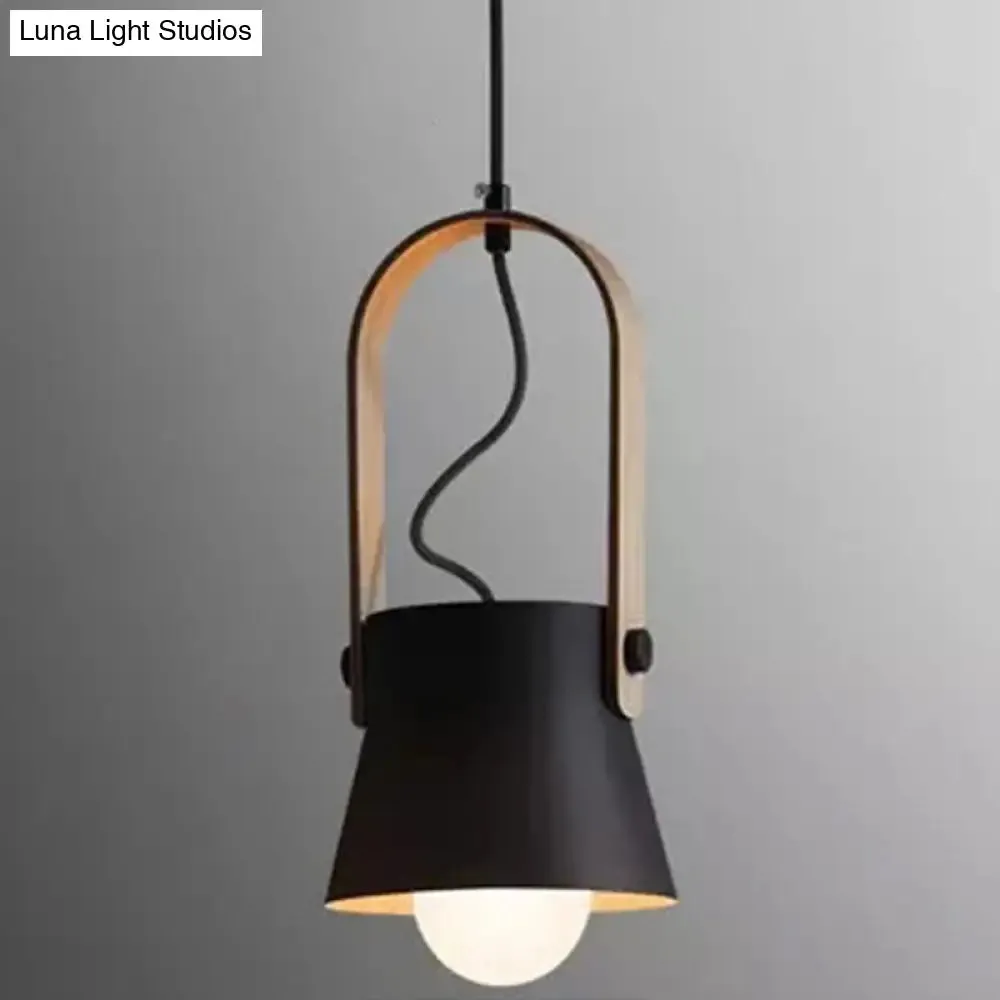 Nordic Modern Metal Pendant Lamp - 1-Light Upside Down Trifle Style for Restaurants