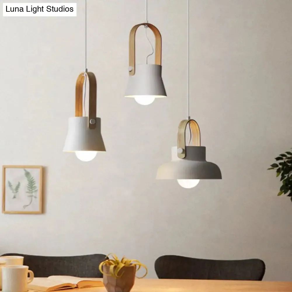 Nordic Modern Metal Pendant Lamp - 1-Light Upside Down Trifle Style for Restaurants