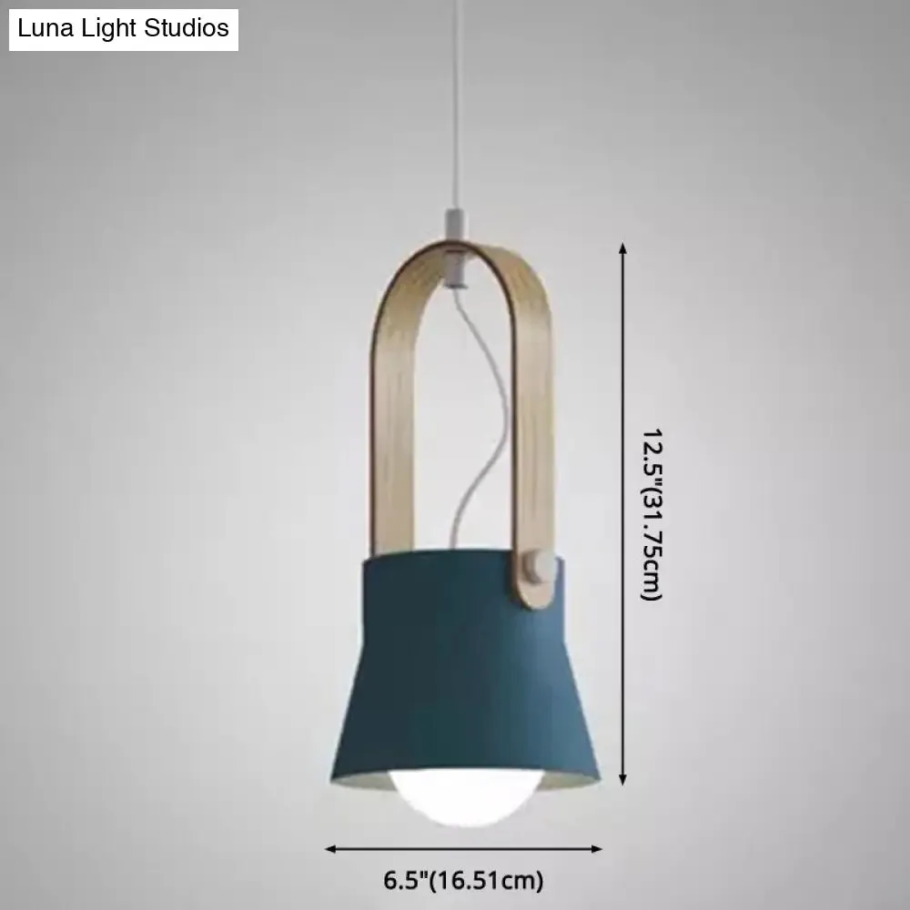 Nordic Modern Metal Pendant Lamp - 1-Light Upside Down Trifle Style for Restaurants