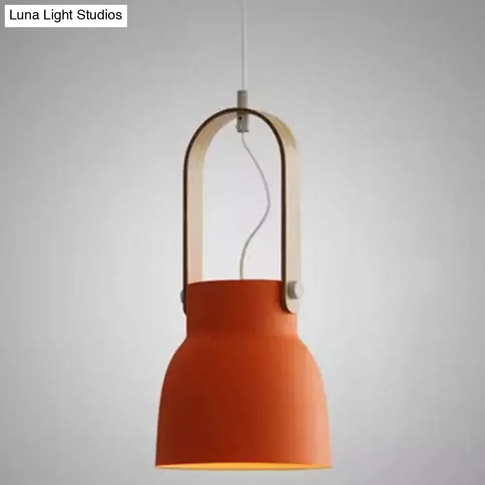 Nordic Modern Metal Pendant Lamp - 1-Light Upside Down Trifle Style for Restaurants