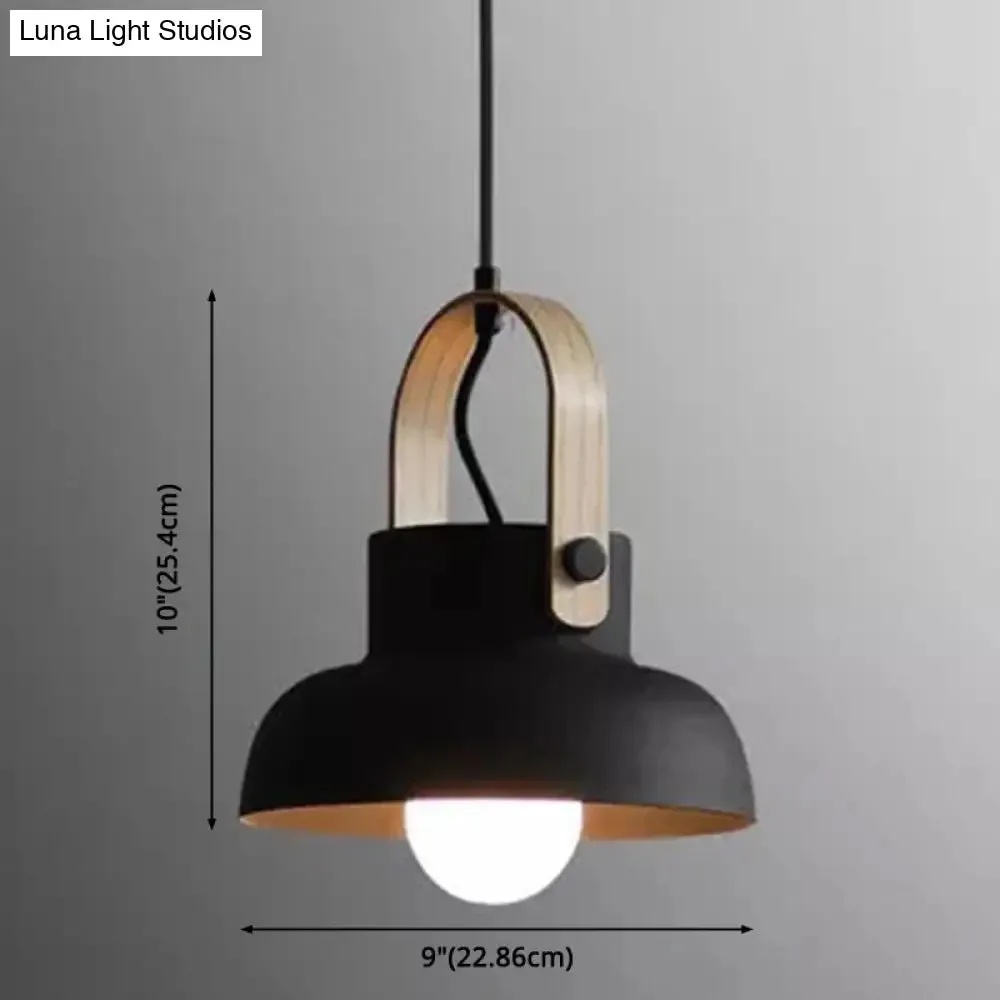 Nordic Modern Metal Pendant Lamp - 1-Light Upside Down Trifle Style for Restaurants