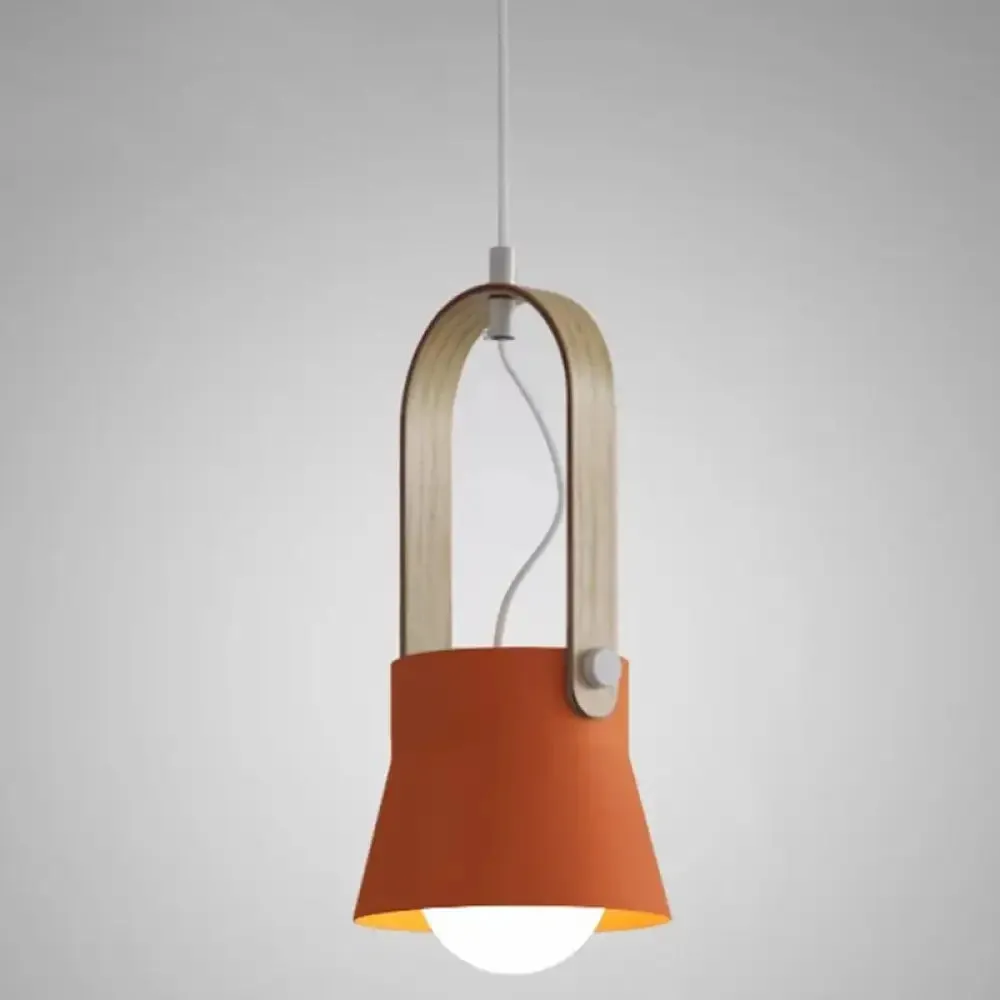 Nordic Modern Metal Pendant Lamp - 1-Light Upside Down Trifle Style for Restaurants