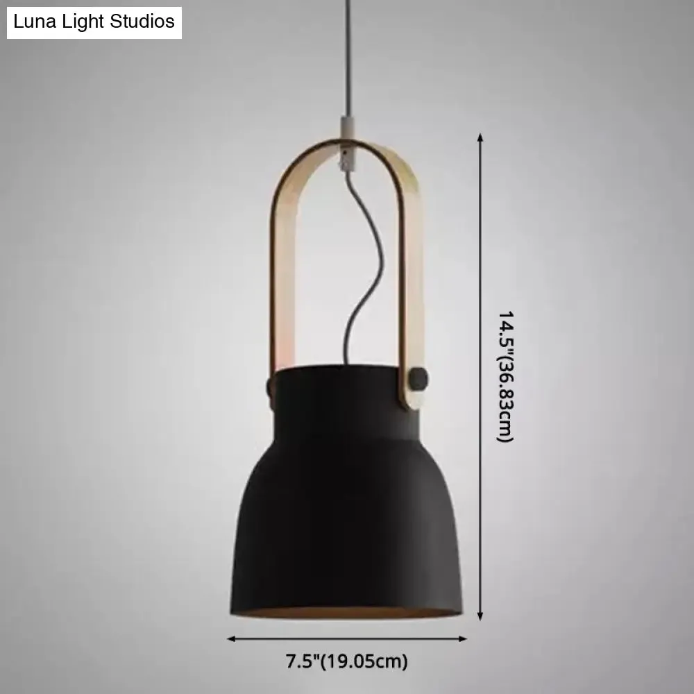 Nordic Modern Metal Pendant Lamp - 1-Light Upside Down Trifle Style for Restaurants