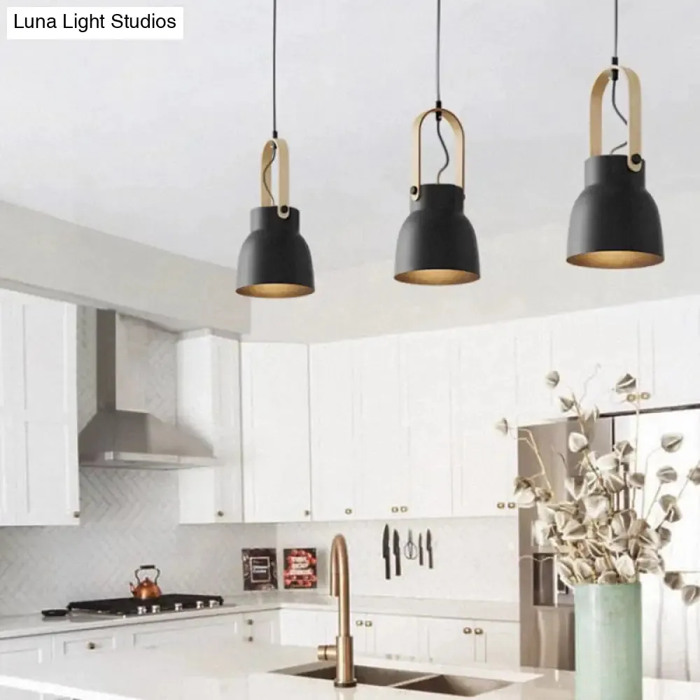 Nordic Modern Metal Pendant Lamp - 1-Light Upside Down Trifle Style for Restaurants