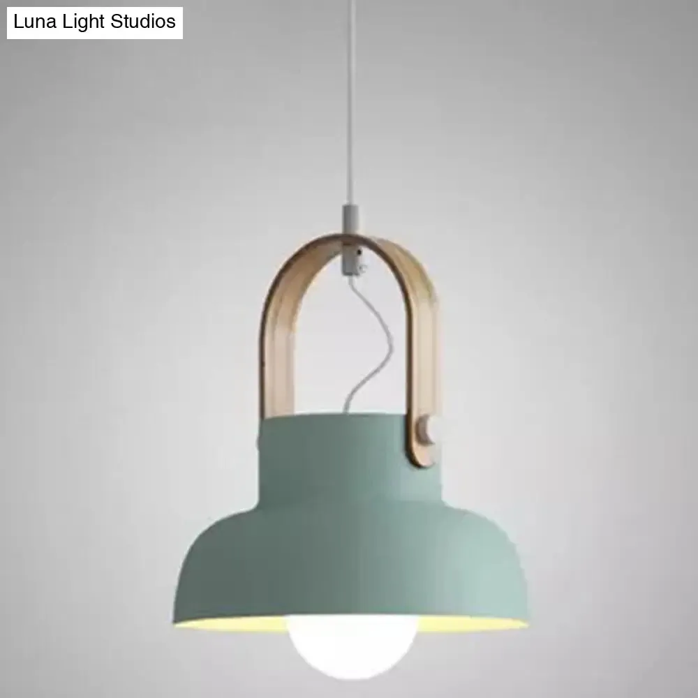 Nordic Modern Metal Pendant Lamp - 1-Light Upside Down Trifle Style for Restaurants