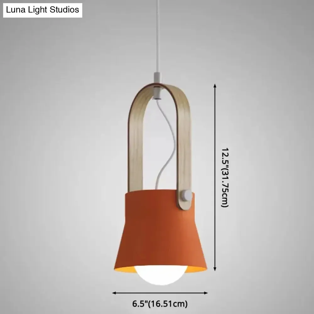 Nordic Modern Metal Pendant Lamp - 1-Light Upside Down Trifle Style for Restaurants