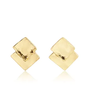 Overlap Square Earrings