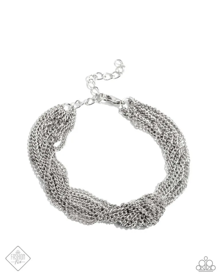 Paparazzi Bracelet ~ Copious Control - Silver