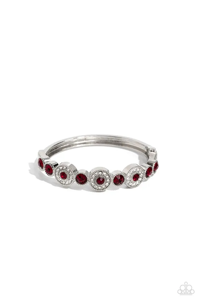 Paparazzi Bracelet ~ Crowns Only Club - Red