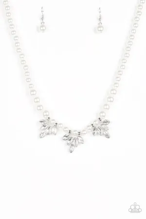 Paparazzi Necklace ~ Society Socialite - White